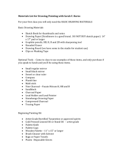 Materials List for Drawing/Painting with Sarah F. Burns For your first