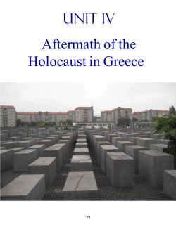Aftermath of the Holocaust in Greece