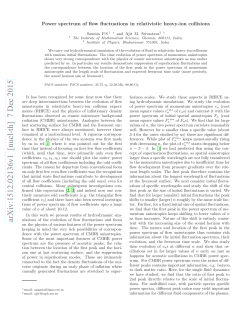 Power spectrum of flow fluctuations in relativistic heavy