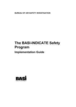 The BASI-INDICATE Safety Program