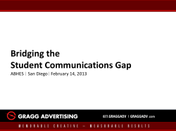 Bridging the Student Communications Gap