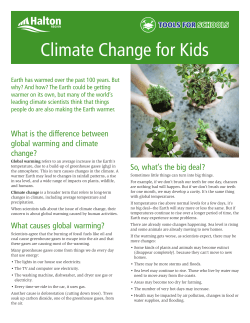 Climate Change for Kids