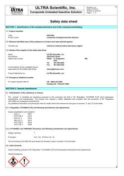 Composite Unleaded Gasoline Solution