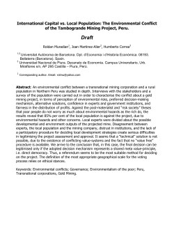 International Capital vs. Local Population: The Environmental