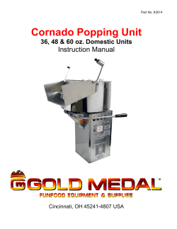 Cornado Popping Unit - The Popcorn Machine