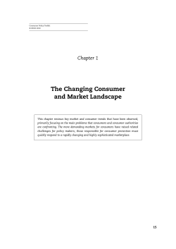 The Changing Consumer and Market Landscape