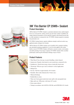 3M™ Fire Barrier CP 25WB+ Sealant