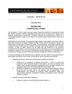 National Hydrocarbons Commission Issues Fourth Call-to