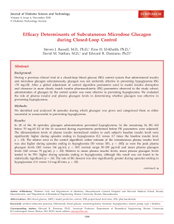 Ef&Agrave;cacy Determinants of Subcutaneous Microdose Glucagon during
