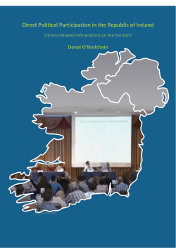 Direct Political Participation in the Republic of Ireland