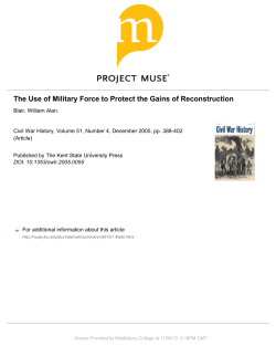 Reading 2 BlairMilitaryReconstruction