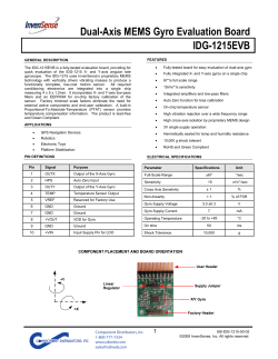 IDG-1215EVB - Component Distributors, Inc.