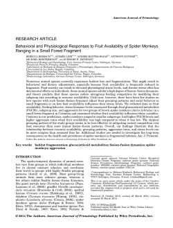 Behavioral and physiological responses to fruit availability of spider