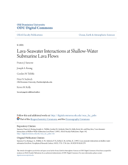 Lava-Seawater Interactions at Shallow