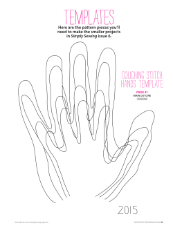 Full-sized templates - Simply Sewing Magazine