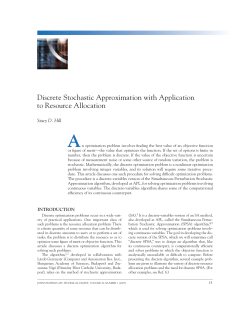 Discrete Stochastic Approximation with Application to Resource