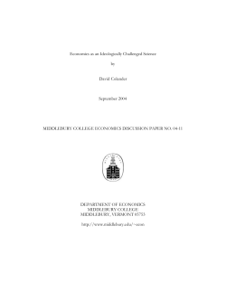 Economics as an Ideologically Challenged Science