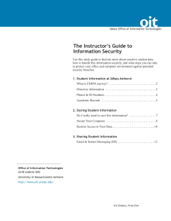 The Instructor`s Guide to Information Security