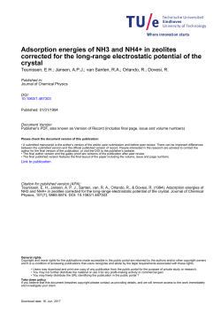 Adsorption energies of NH3 and NH4+ in zeolites corrected for the