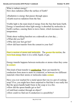 Conduction and Convection Presentation