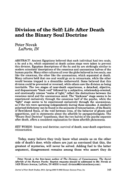 Division of the Self: Life After Death and the