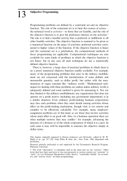 Subjective Programming