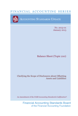 Balance Sheet (Topic 210)