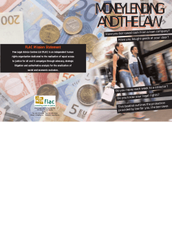 Moneylending and the Law