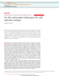 On the unfounded enthusiasm for soft selective sweeps