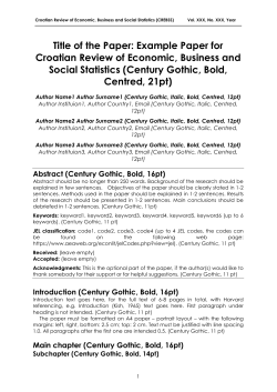 Guidelines for authors