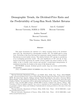 Demographic Trends, the Dividend-Price Ratio and the Predictability