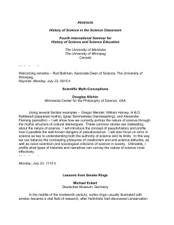 Abstracts - Contextual Science Teaching