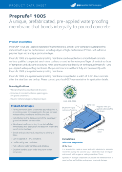 Preprufe&reg; 100S - GCP Applied Technologies