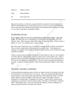 The Long View - Oaktree Capital
