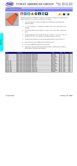 Part Numbers - Tuway American Group