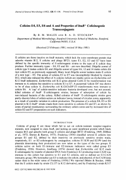 Colicins E4, E5, E6 and A and Properties of btuB+