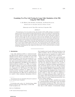 Examining two-way grid nesting for large eddy simulation of