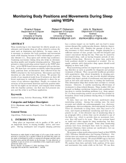 Monitoring Body Positions and Movements During Sleep using WISPs