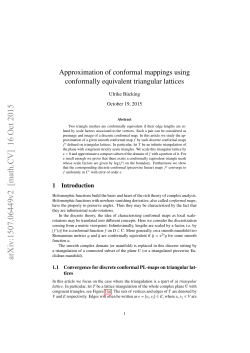 Approximation of conformal mappings using conformally equivalent