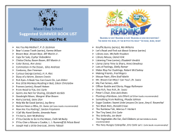 summer challenge book list