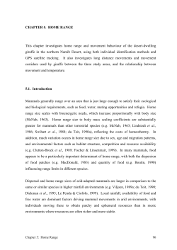 Ecology of desert-dwelling giraffe Giraffa camelopardalis angolensis