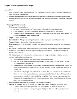 4-3 Posting Column Totals from a Journal to a General Ledger