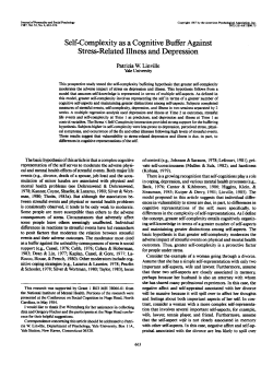 Self-Complexity as a Cognitive Buffer Against