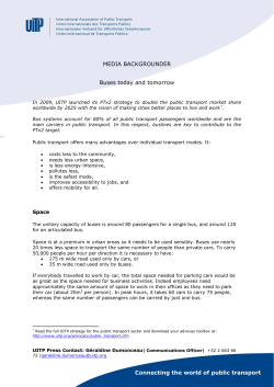 Buses today and tomorrow