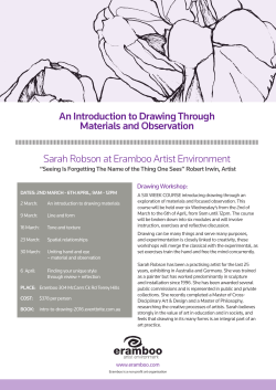 An Introduction to Drawing Through Materials and Observation