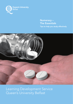 Learning Development Service Queen`s University Belfast