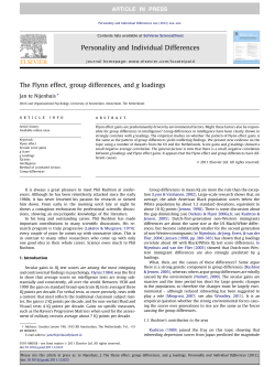 The Flynn effect, group differences, and g loadings