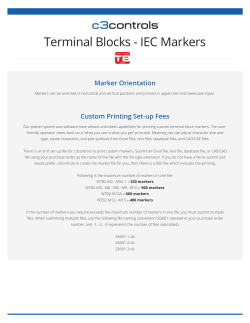 Terminal Blocks - IEC Markers