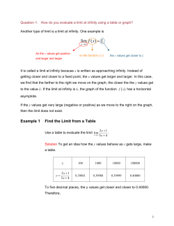 lim ( ) fx L - PBL Pathways