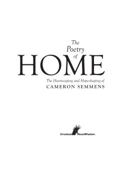 The Poetry of Home - Cameron M. Semmens